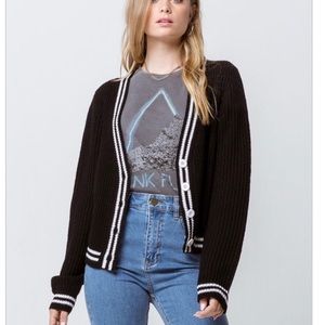 Black button up cardigan